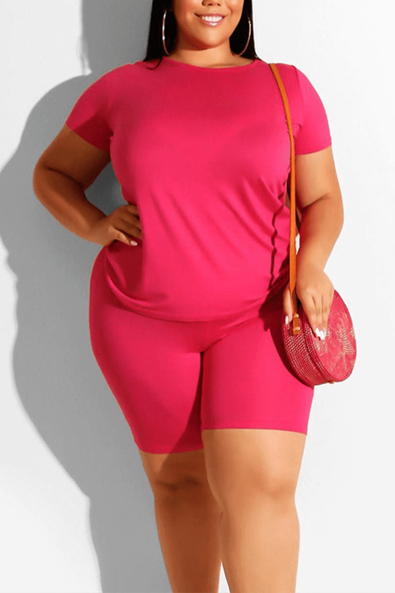 Fashion Casual Plus Size T-Shirt Set