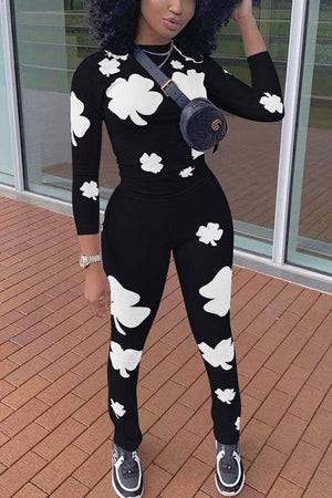 Fashion Casual Printed Long Sleeve Set