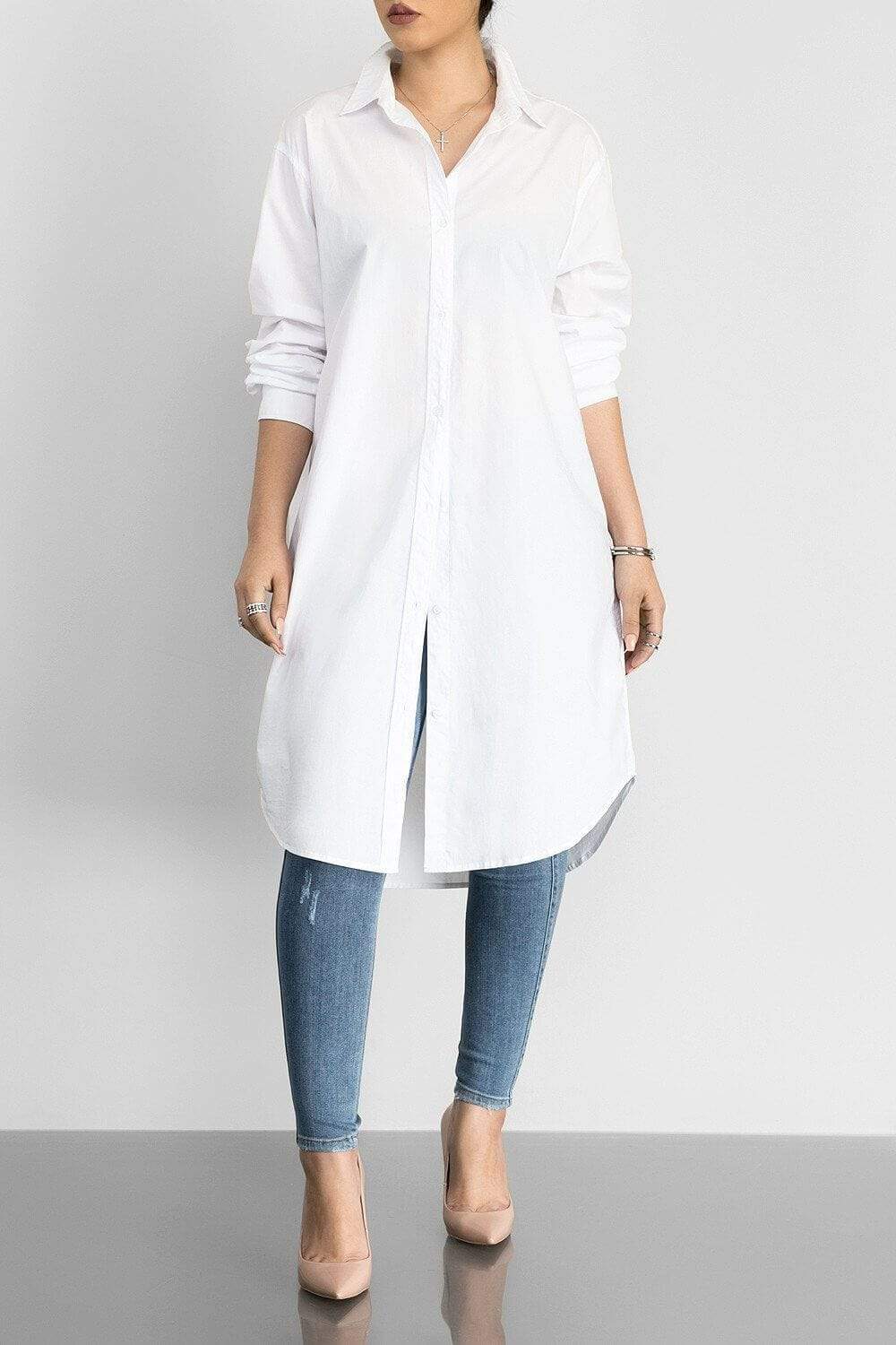 Fashion Classic Solid Color Versatile Shirt