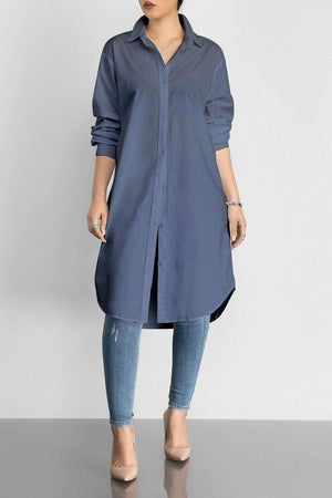 Fashion Classic Solid Color Versatile Shirt