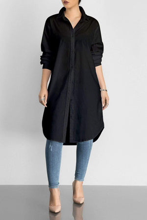 Fashion Classic Solid Color Versatile Shirt