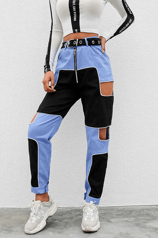 Fashion Color Matching Pants