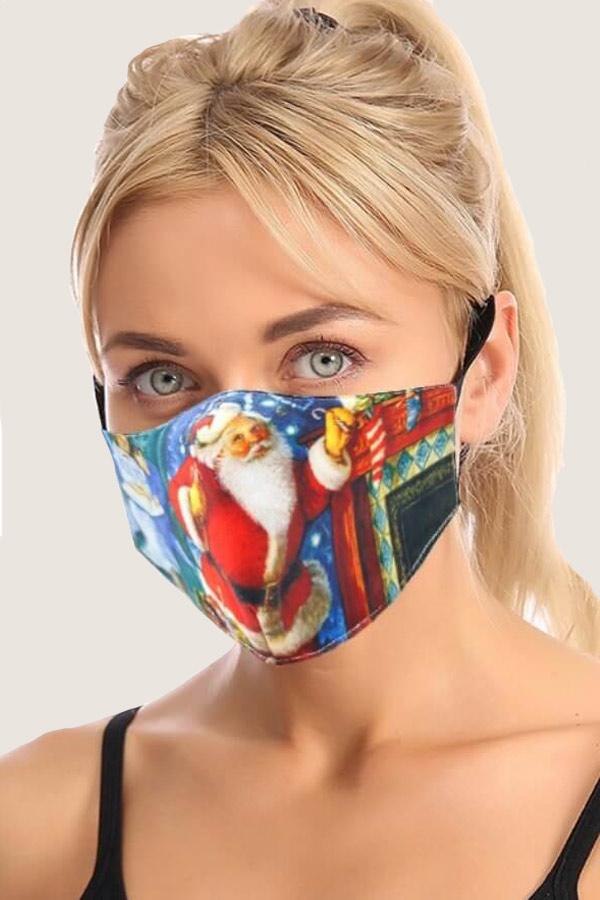 Fashion Print Red Face Mask