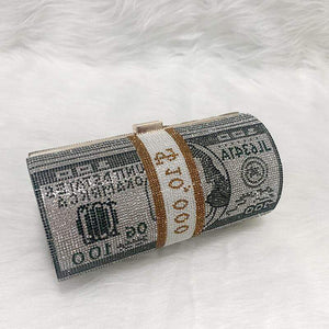 Fashion Rhinestone Decorative Crossbody Bag