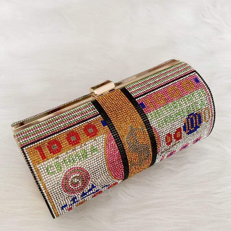 Fashion Rhinestone Decorative Crossbody Bag