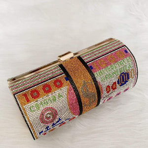 Fashion Rhinestone Decorative Crossbody Bag