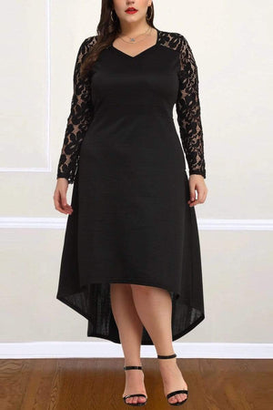 Fashion Sexy V-Neck Lace Dress