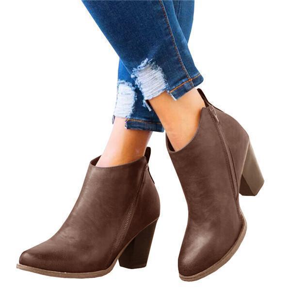 Daily Fashion Mid Heel Boots