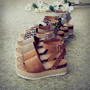 Espadrilles Ankle Strap Wedge Sandals