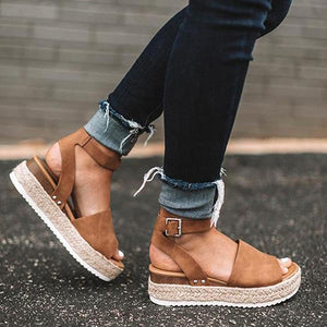 Espadrilles Ankle Strap Wedge Sandals