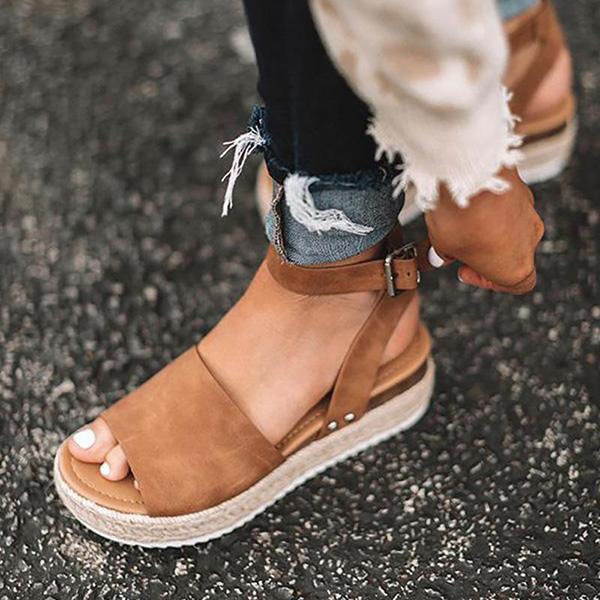 Espadrilles Ankle Strap Wedge Sandals