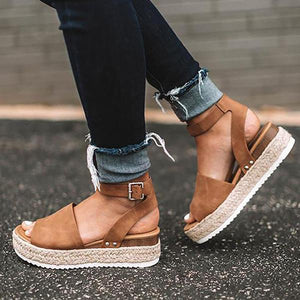 Espadrilles Ankle Strap Wedge Sandals