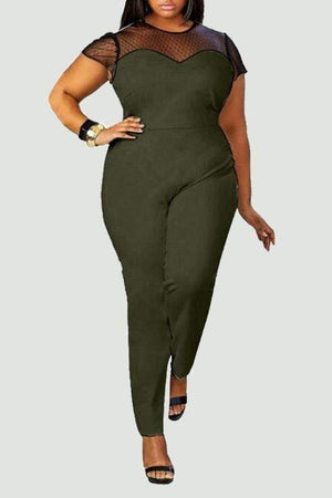 Mesh Slim Jumsuit