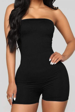 Sexy Fashion Sleeveless Strapless Romper